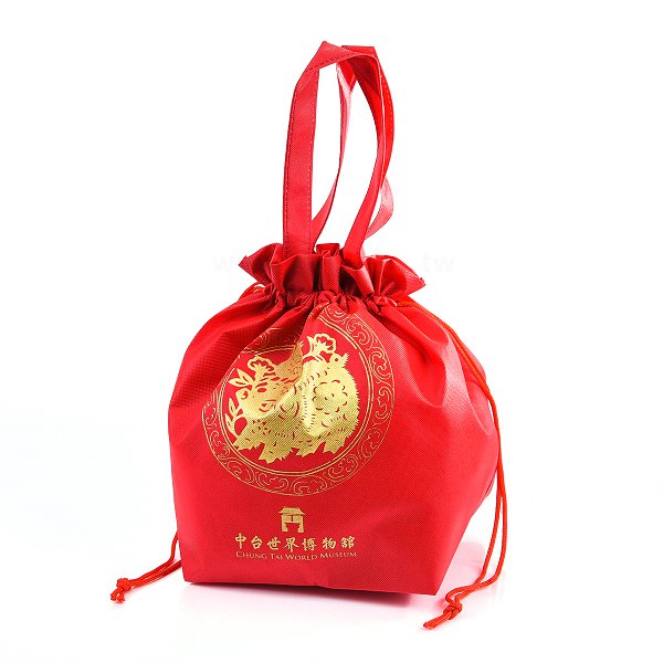 不織布手提束口船型袋