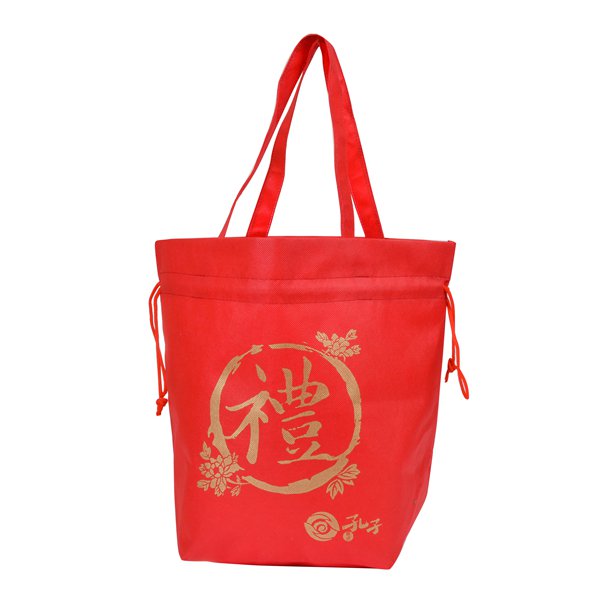 不織布手提束口船型袋