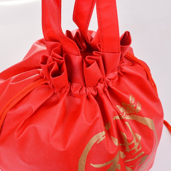 不織布手提束口船型袋