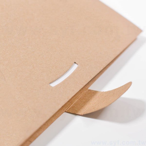 手札式封卡便利貼-三合一N次貼無印刷-封面牛皮紙