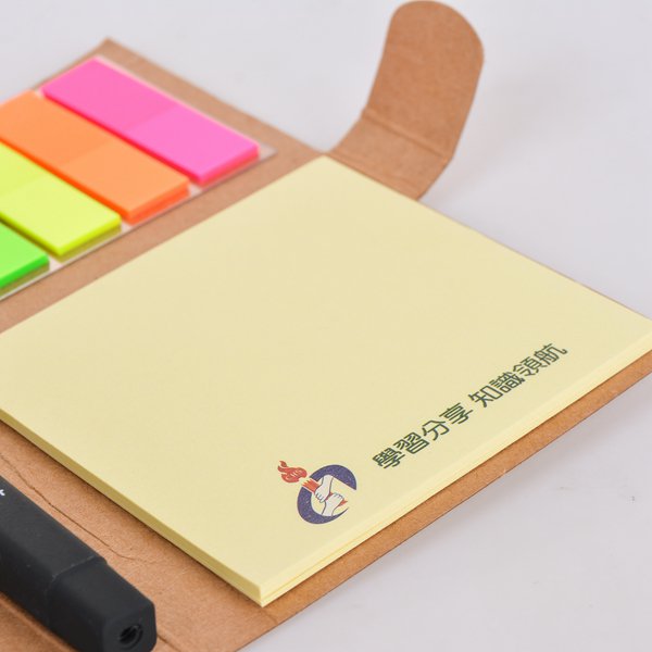 三合一帶筆便利貼