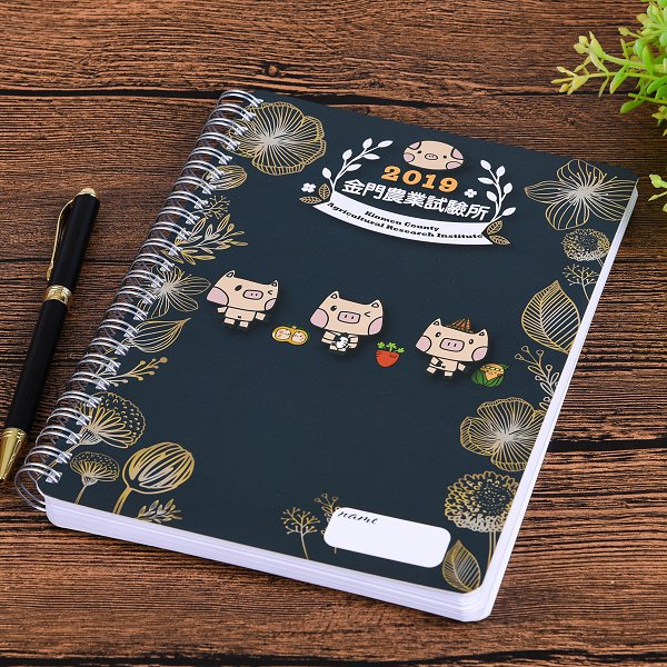 A5金麗卡彩色冷燙印刷筆記本