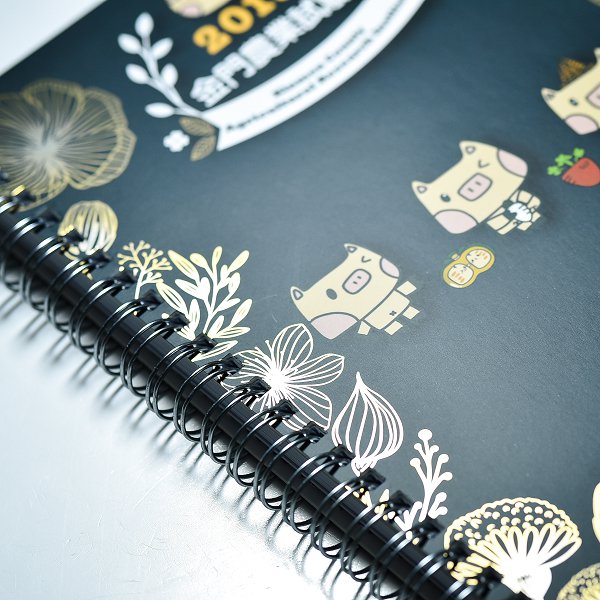 A5金麗卡彩色冷燙印刷筆記本