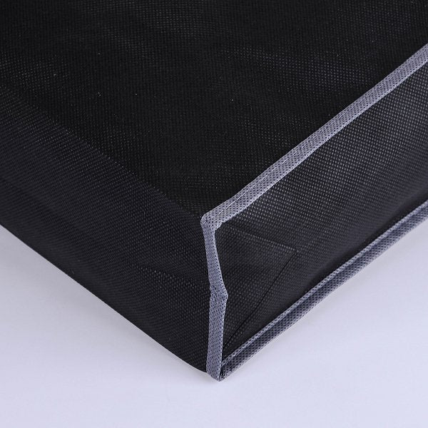 80g不織布袋-有底有側-單面單色-包邊設計-手提拚色