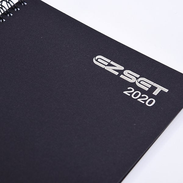 黑卡燙金環裝筆記本