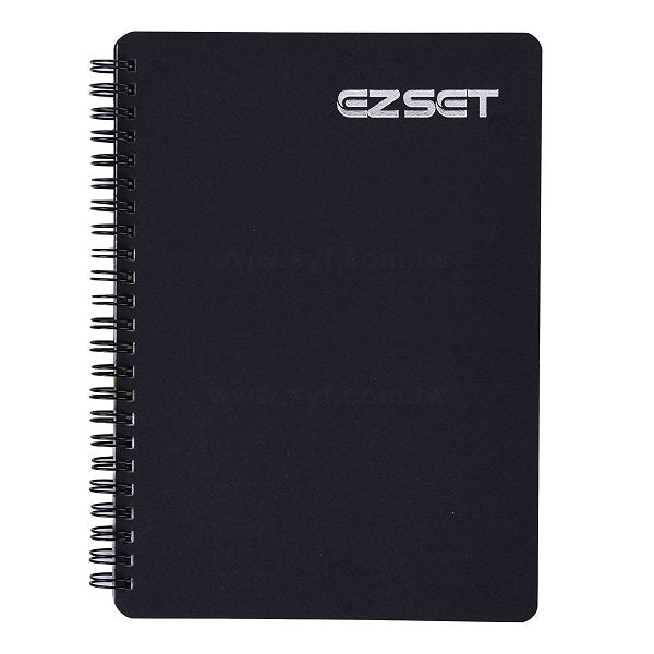 黑卡燙金環裝筆記本