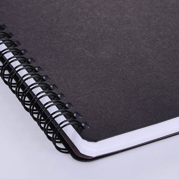 黑卡燙金環裝筆記本