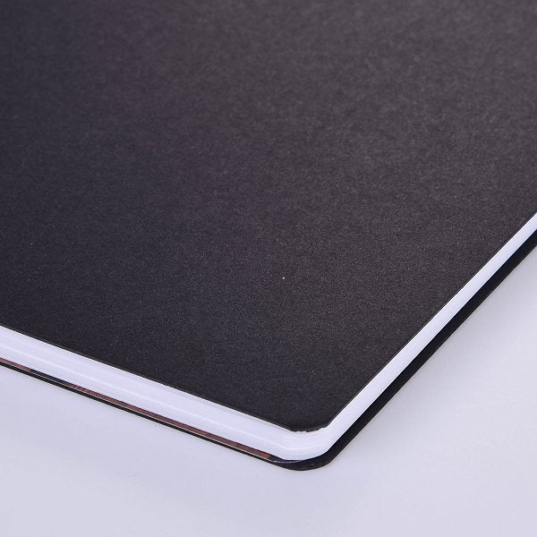 黑卡燙金環裝筆記本