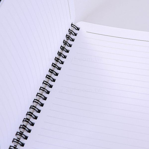 黑卡燙金環裝筆記本