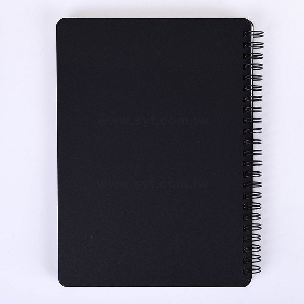 黑卡燙金環裝筆記本