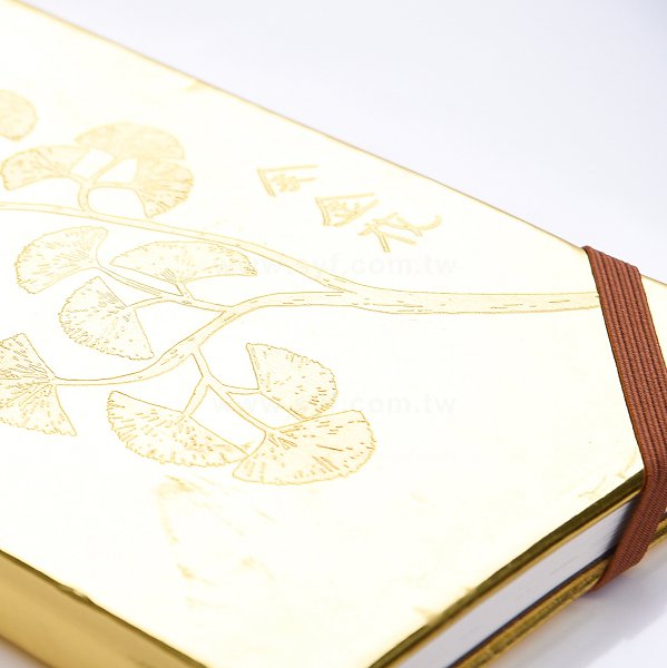 25K精裝硬殼金色皮筆記本