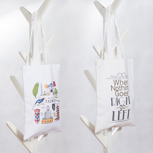 染白帆布側背袋