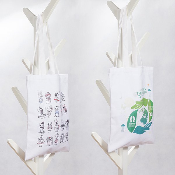 染白帆布側背袋