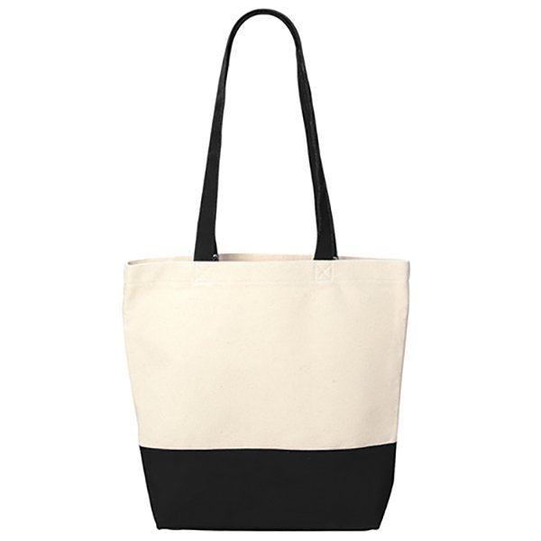 拼色帆布側背袋