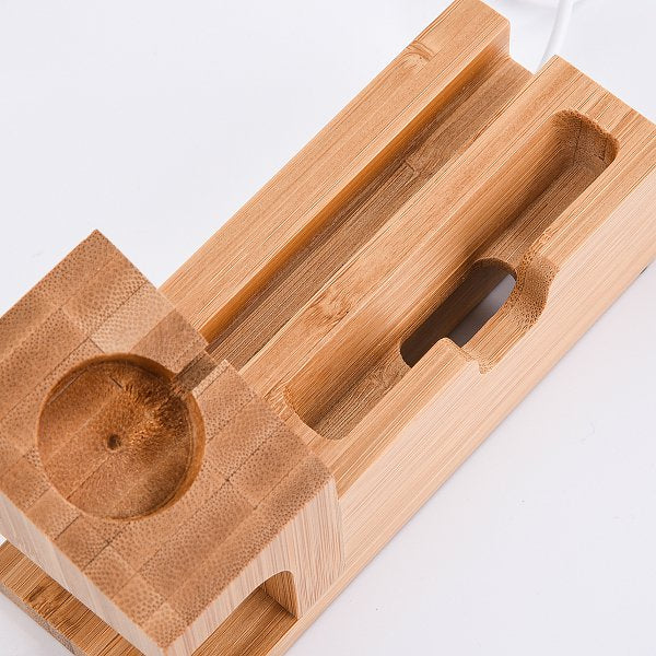 竹木手機擴音底座