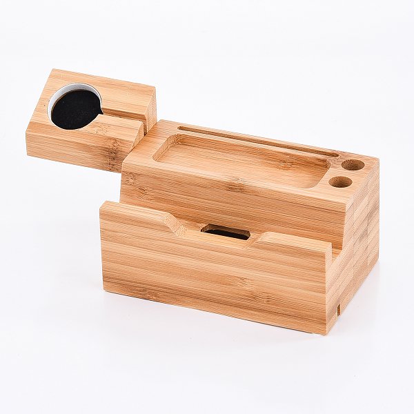 竹木二合一手機擴音底座