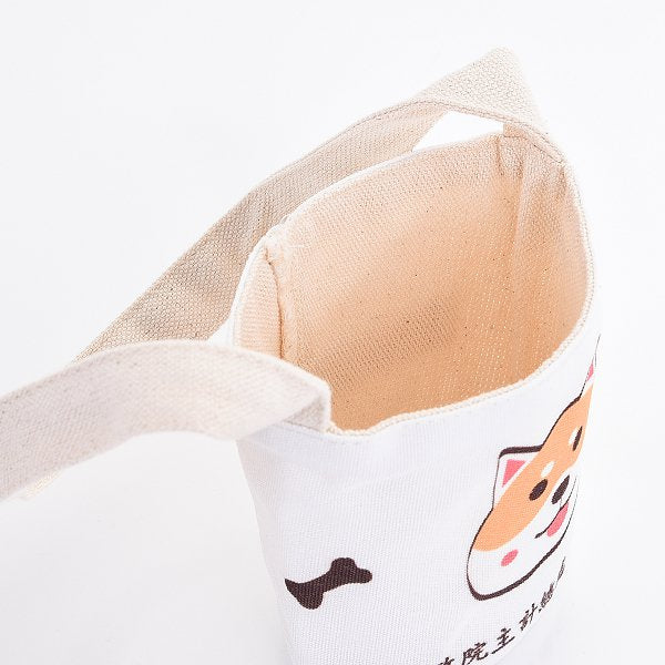 輕巧方便攜帶手提飲料帆布杯套