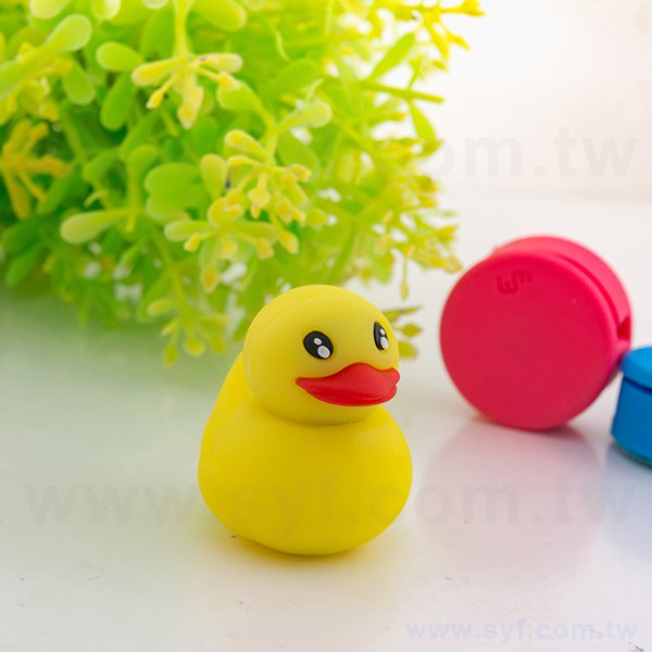 隨身碟-造型USB禮贈品-黃色小鴨矽膠隨身碟-客製隨身碟容量-採購訂製推薦禮品