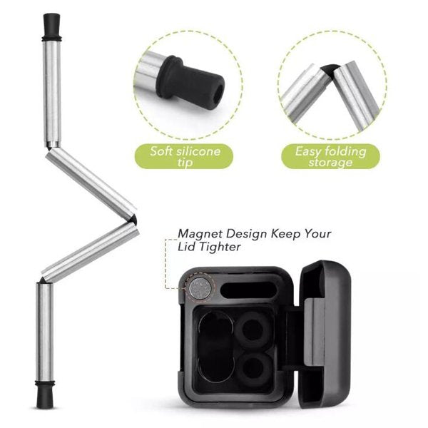 不銹鋼折疊吸管