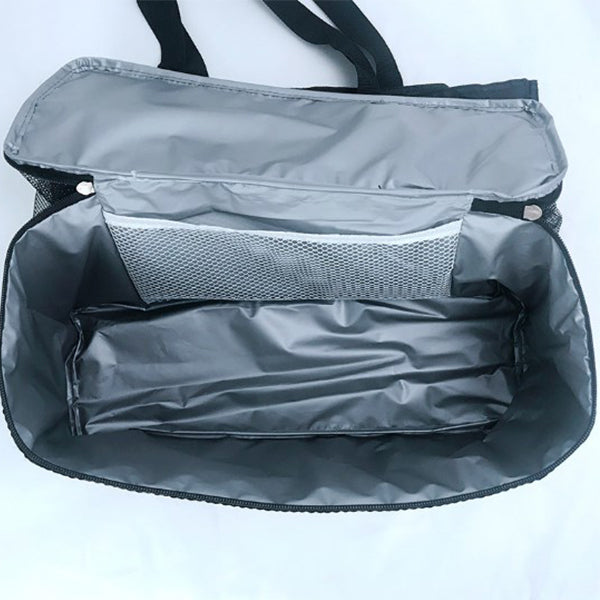 拉鍊保冷袋(掀蓋款)-牛津布+網眼布