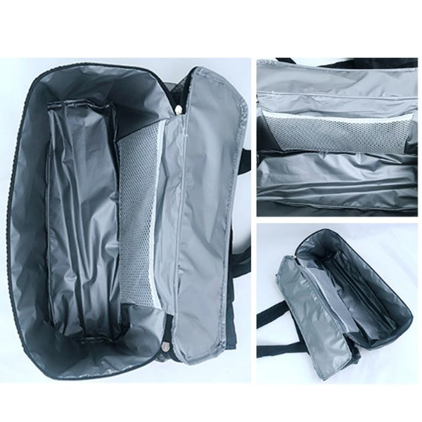 拉鍊保冷袋(掀蓋款)-牛津布+網眼布