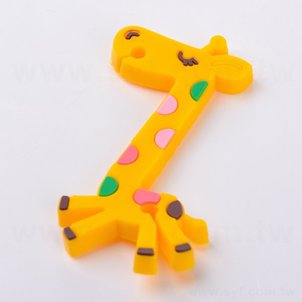長頸鹿造型矽膠手機捲線器