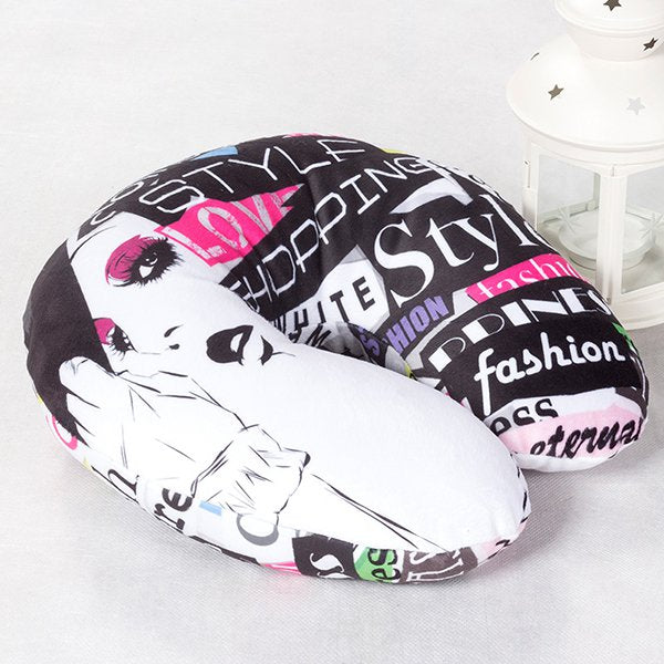 毛絨布頸枕-大型護頸枕