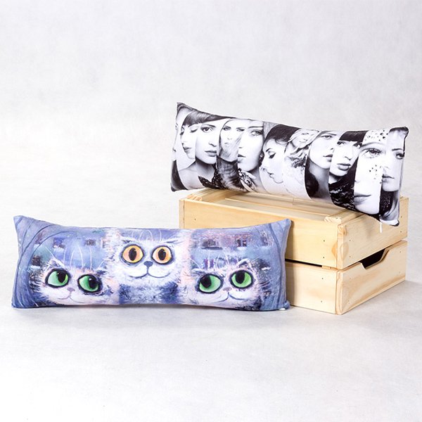 毛絨布抱枕-小型長形毛絨布