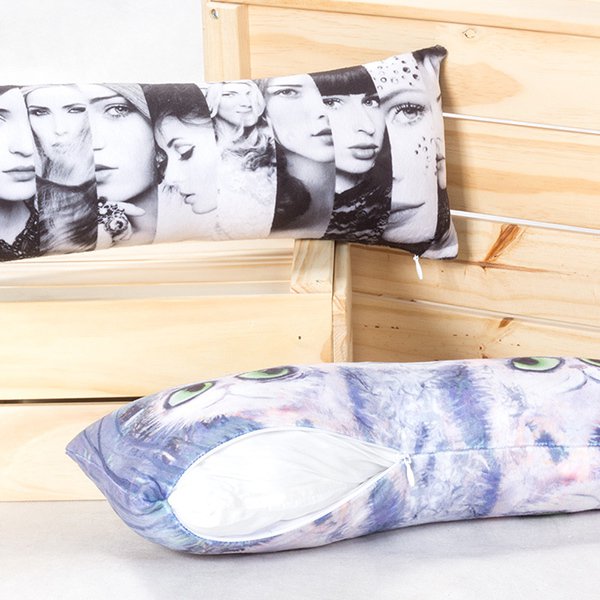 毛絨布抱枕-小型長形毛絨布