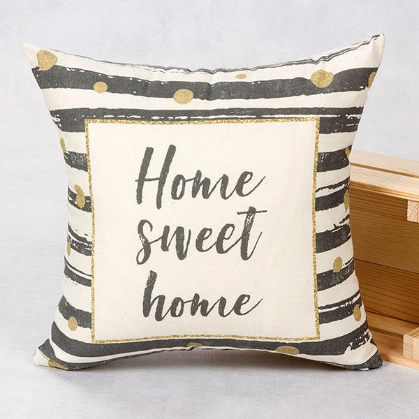 棉布抱枕-小型方形本白棉布