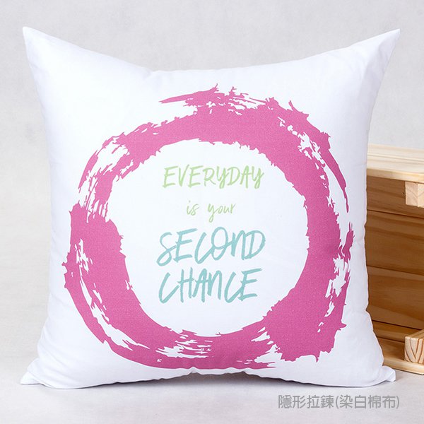 棉布抱枕-大型方形染白棉布