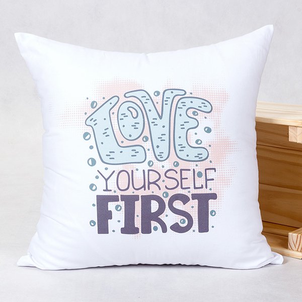 棉布抱枕-大型方形染白棉布