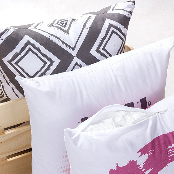 棉布抱枕-大型方形染白棉布