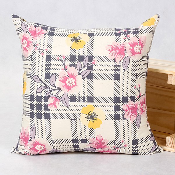 棉布抱枕-大型方形本白棉布