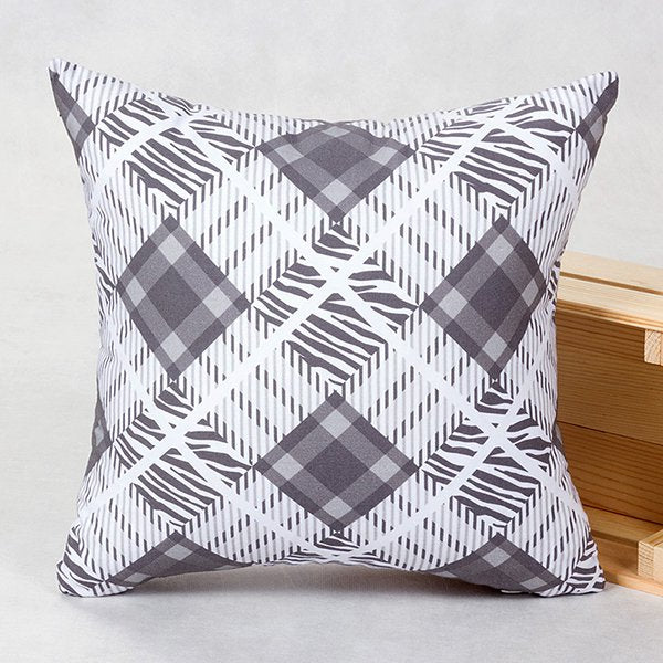 棉布抱枕-小型方形染白棉布