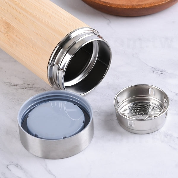 500ml不鏽鋼竹製保溫杯