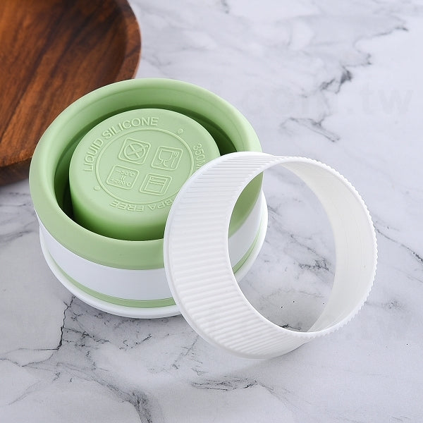 350ml矽膠摺疊杯