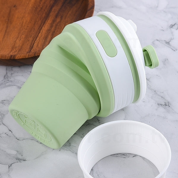 350ml矽膠摺疊杯
