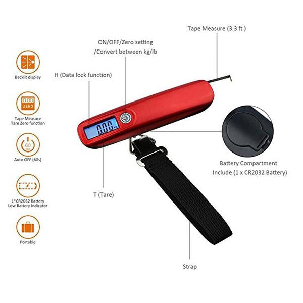 高精度應變計電子捲尺行李秤