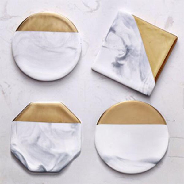 拋光花崗岩大理石陶瓷杯墊