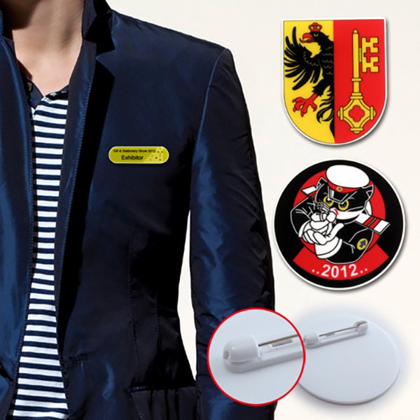 壓克力造型胸章-3x6cm雷射雕刻造型