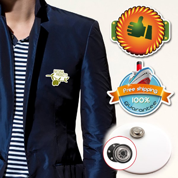 壓克力造型胸章-2x5cm雷射雕刻造型