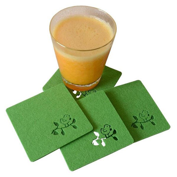 激光切割輕便毛氈杯墊