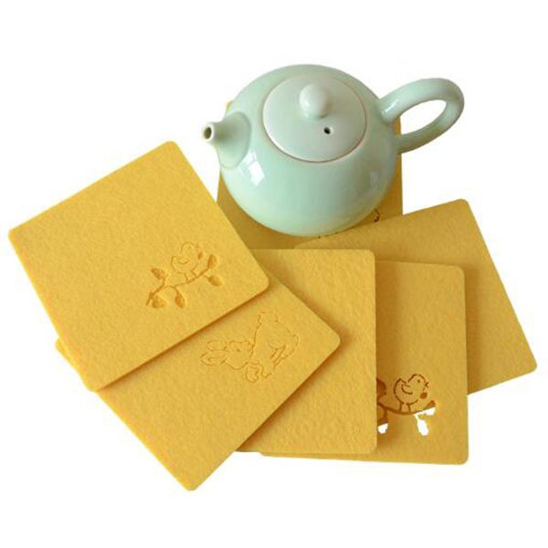 激光切割輕便毛氈杯墊