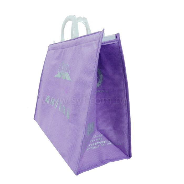 塑膠扣保冷袋-不織布80g-雙面單色