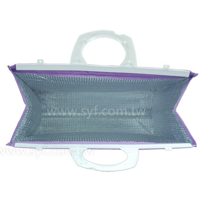 塑膠扣保冷袋-不織布80g-雙面單色