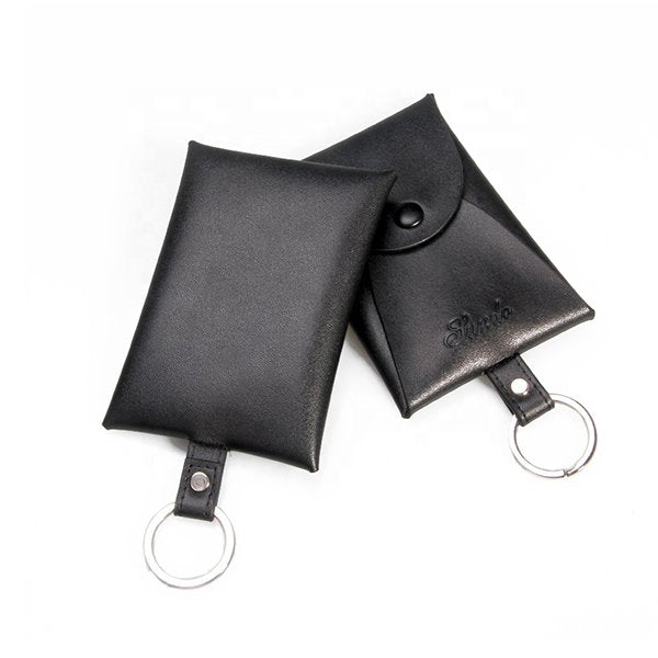 釦式真皮鑰匙包-可加印LOGO客製化印刷