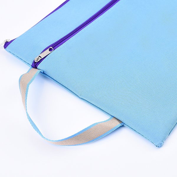 帆布手提防水拉鍊收納文件袋