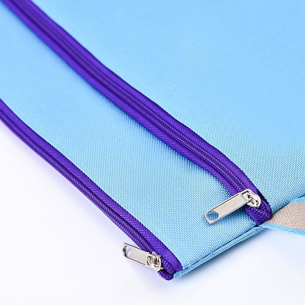 帆布手提防水拉鍊收納文件袋