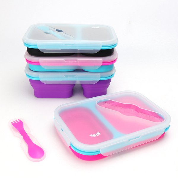矽膠摺疊餐盒